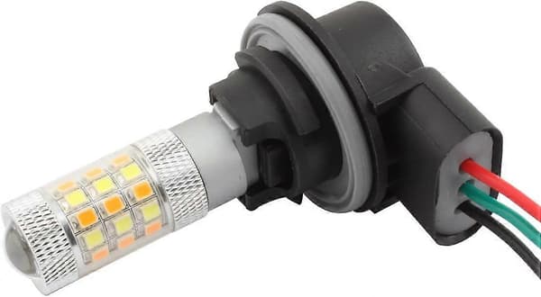 3157 T25 Glödlampssocklar Hona Adapter för Bilbromsljuslampor (2-pack) 2 Flikar
