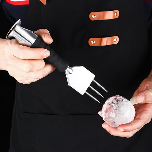 Ispikke, 18/8 rustfrit stål, til køkken, barer, bartender, Deluxe isudskæringsværktøjer (ishakker)