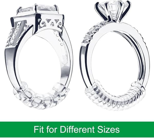 15-pack ringstorleksjusterare ringvakt dynor för lösa ringar (2mm/3mm/5mm)