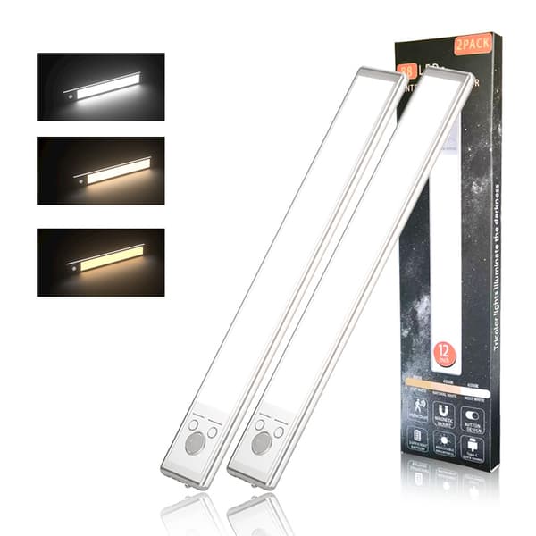 Køkken underskabsbelysning, 30 cm, tre farver, dæmpbar, genopladelig, magnetisk LED.