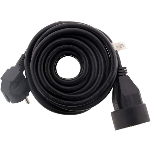 16A HO5VV-F 3G1.5mm² musta jatkojohto
