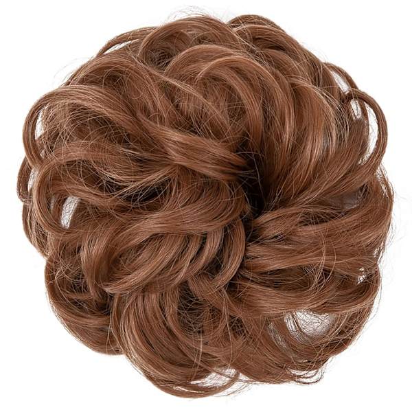 Peruk med elastiskt band, stor bulle peruk, 1 st Style 2