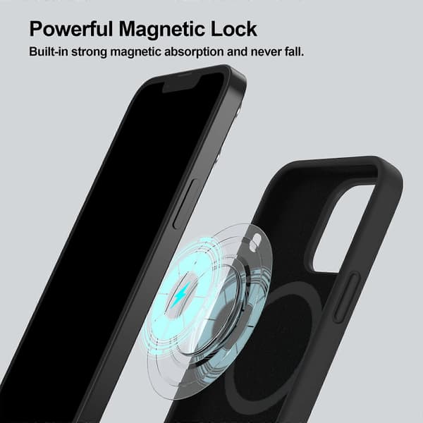 Magnetisk deksel designet for iPhone 13 (Svart)