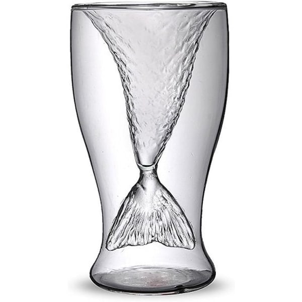 Nuwa Populära Sjöjungfru Glas Ölmugg Kreativ Kopp Skönhet Glasvaror