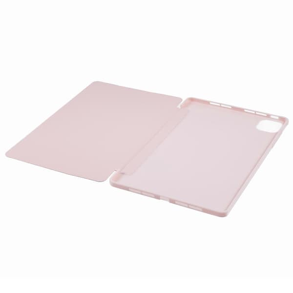 For Honor Pad GT Pro-deksel PU-lær+Silikon Tri-Fold Stativ Tablet Cover - Rosa