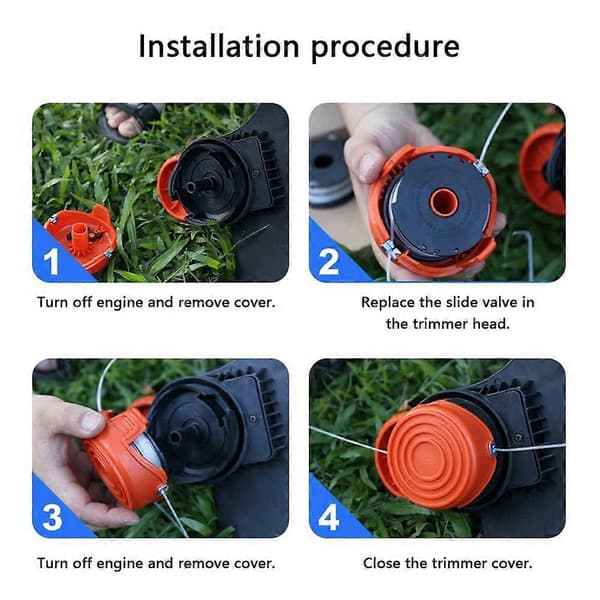 För Black &amp; Decker Grästrimmer Trådspole Ersättning A6441 Spole (Set om 6)