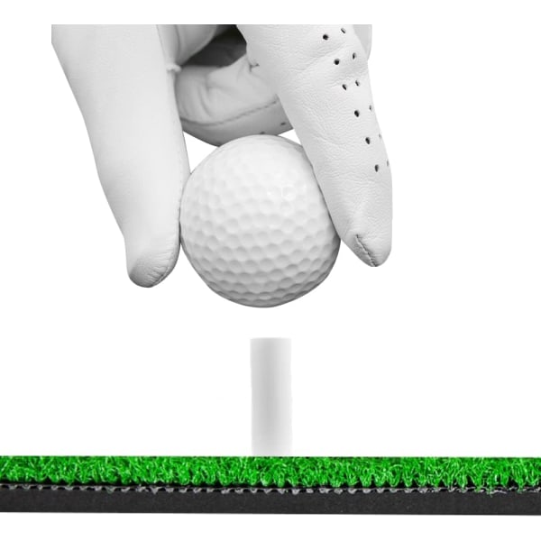 Golf treningstee, 6-pakning, magnettee og gummitee for driving range og treningsmatter