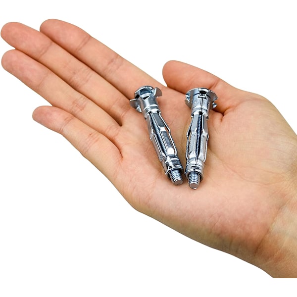 20 st M6*50MM ihåliga metallankare expansionsmetallankare expansionsankarskruv metallankare för gipsskiva ihålig vägg