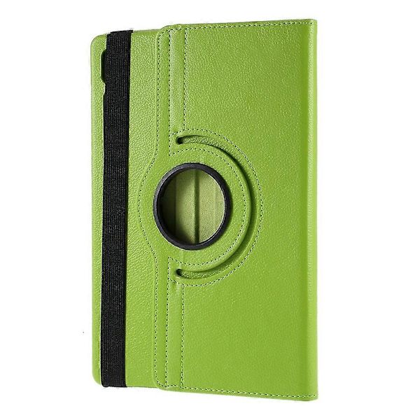 Til Samsung Galaxy Tab S10 FE+ Etui Roterende Stativ PU Læder+PC Tablet Cover med Elastikbånd