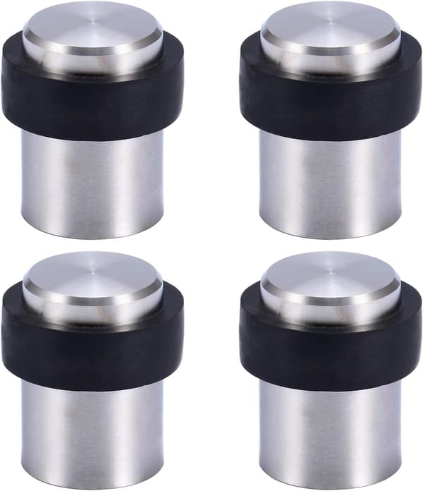 Gulv dørstopper 4,5 cm rustfrit stål dørstopper dørstopper (pakke med 4)