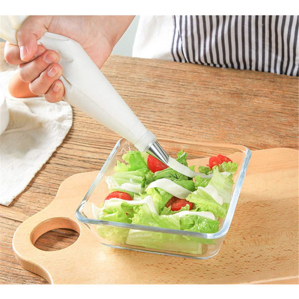 3 størrelser genanvendelige stof frosting sprøjteposer kage dekoration poser spray poser