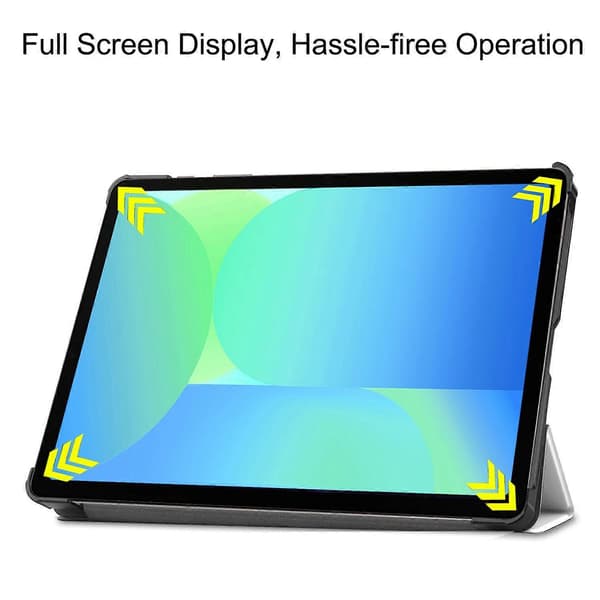 Fodral för Samsung Galaxy Tab S10 FE/S9 FE Mönstertryckt Läderställ Tablet Skydd