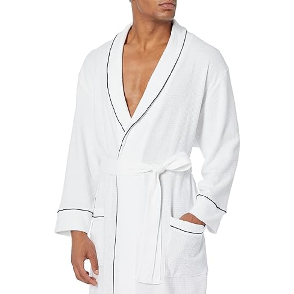 Herr lättvikts våffelrock (storlek xl) White XL