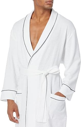 Herre lett vaffelkåpe (størrelse xl) White XL