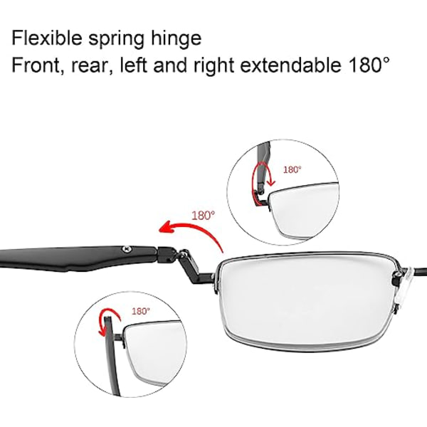 Progressive Photochromic Multifocus Læsebriller Fjederhængsel Solbriller Computer Anti Eyestrain Briller