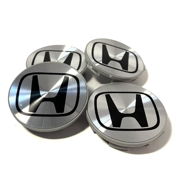 Honda Senterkopper / Hjulnav Bil Emblemer - 4-pakning 58mm - Silver