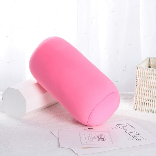 Pude Nakke Skum Cylinder Memory Rulle Lur Rund Bolster Betræk Blomster Silke Pudebetræk