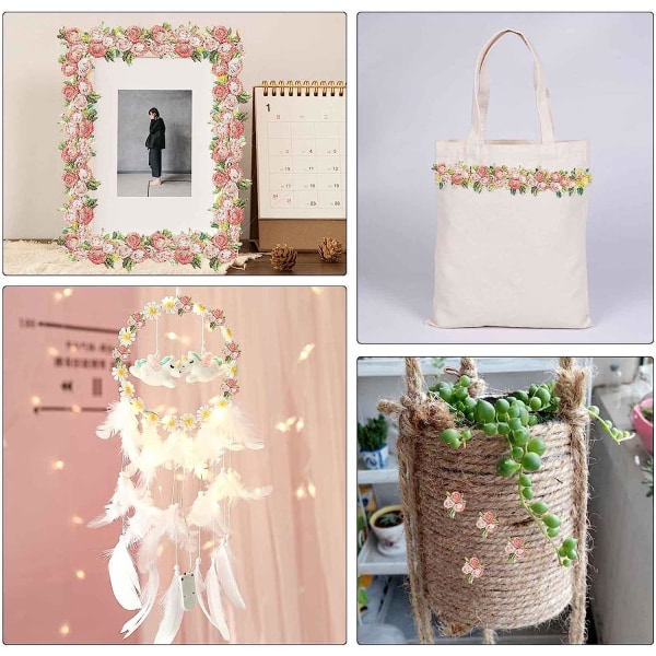 15 meter Daisy-bånd, 25 mm bredt, Daisy solsikke dekorasjon blonder trim, brodert sybånd for kjoler pynt DIY