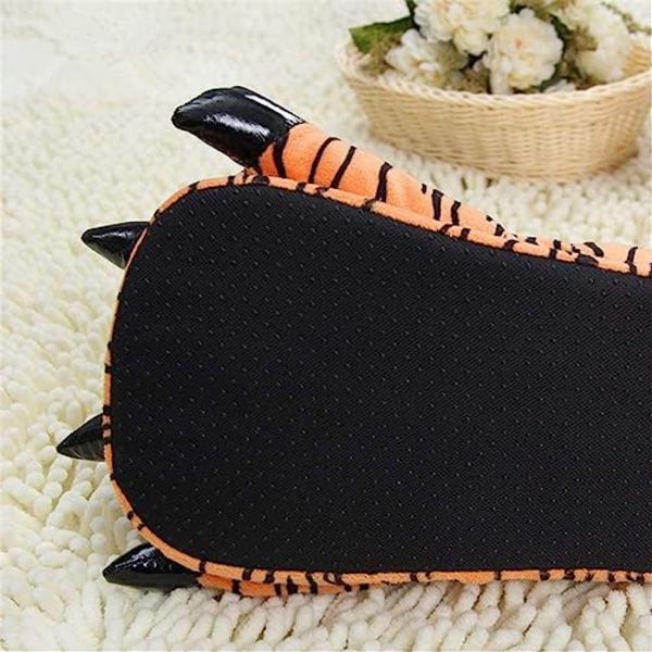 Unisex Klosstövlar Djur tass tofflor Kyckling Fågel fot tofflor Ko Tiger Giraff tofflor，L