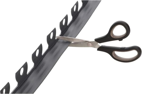 LineBorder - Flexibel gräskant - Plast - 30 pinnar - Längd: 10 m - Höjd: 5 cm - Grå