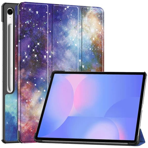 Til Samsung Galaxy Tab S10 FE+ Etui Mønsterprint Læder Stand Tablet Cover