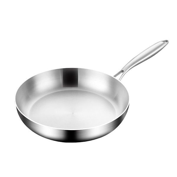 Professionell stekpanna 28 cm induktion - 316 rostfritt stål - obelagd panna, ugnsfast - lämplig för gasspisar, induktion