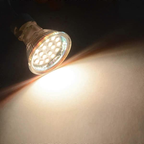 6 st MR11 LED-lampor GU4 Spotlight 3W 18LED Halogen 20W Ej Dimbar Motsvarighet 12V AC/DC (Varmvit)