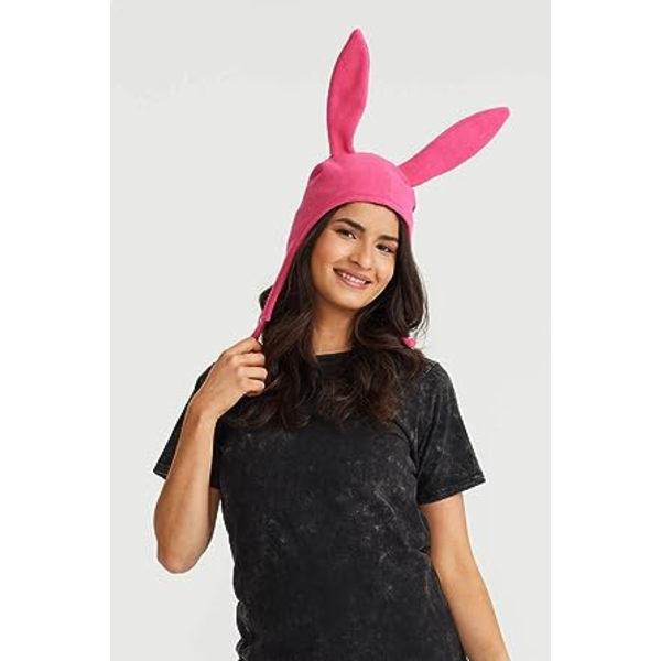 Kaninøre Hat, Voksen, Pink
