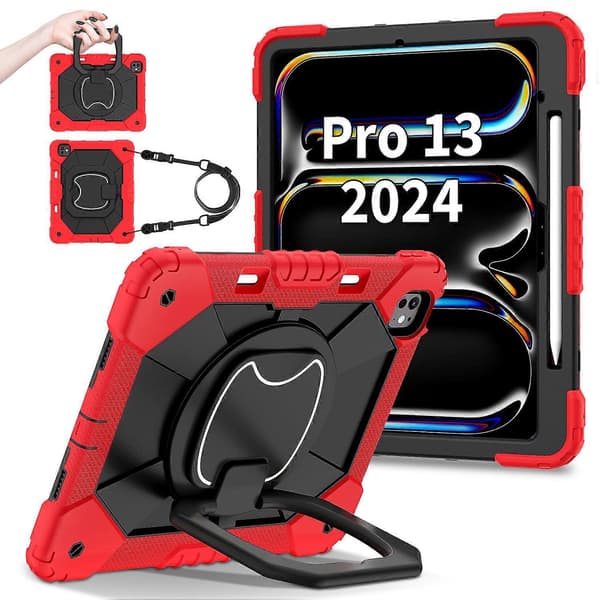 Kickstand-deksel i silikon+PC for iPad Pro 13 (2024)