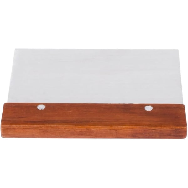6 x 4" bänkskrapa i rostfritt stål med trähandtag, degskrapa och skärare