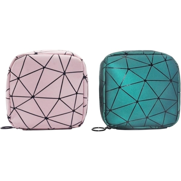 2Pcs Sanitary Napkin Bag Menstrual Cup Pouch Mini Coin Purse Holder Portable Sanitary Napkin Pads