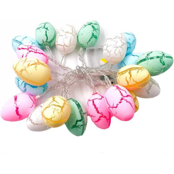 Easter Eggs String Lights, Toifucos 10FT 20LEDs Easter Eggs Lights Batteridrivna påskdekorationslampor