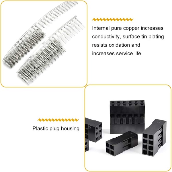 620 kpl DuPont-liitinpaketti 2,54 mm JST SM 1 2 3 4 5 6 nastan puristusliittimet DuPont-johdin-/kaapeliliittimillä