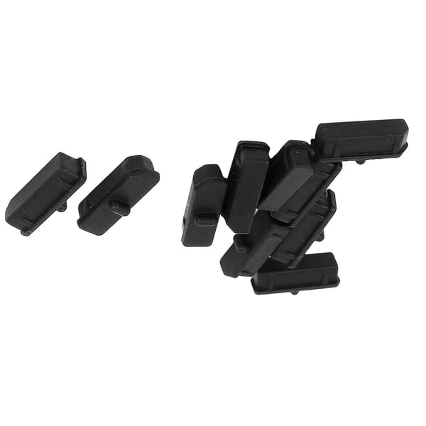 10-pakning silikon støvplugg for datamaskinport, støvdekselbeskytter for DisplayPort