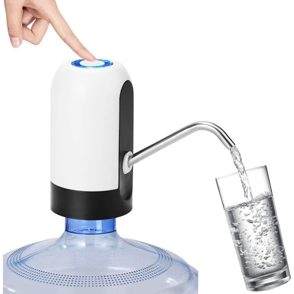 Vattenflaskpump, USB laddning Automatisk dricksvattenpump Bärbar elektrisk vattendispenser Vattenflaskbrytare