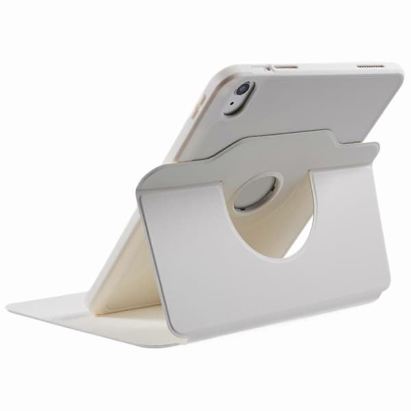 Fodral med Ställ i Läder för iPad 10.9 (2022) - Vit