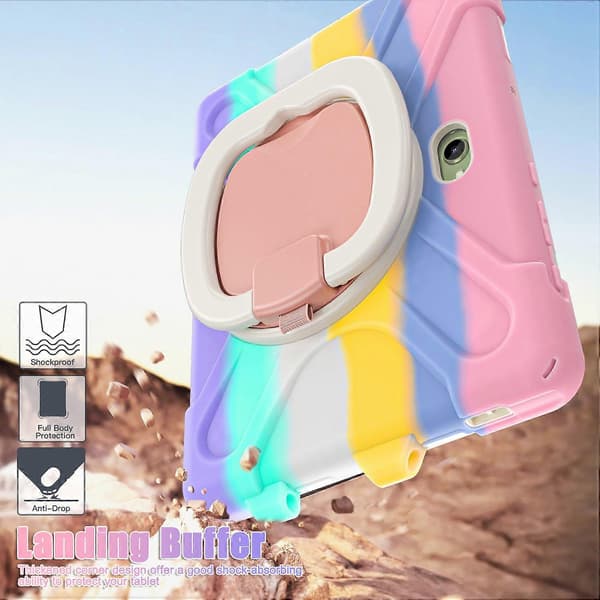 For Samsung Galaxy Tab Active5 Pro Deksel TPU+PC+Silikon Nettbrettdeksel Svingbart Støttehåndtak