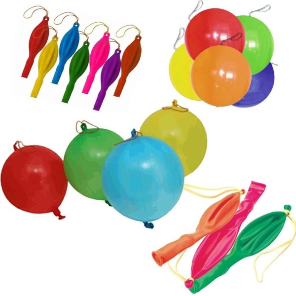 Heavy Duty 50 x Punch Ballonger Blandade färger Latex Celebration Perfekt Party Bag Filler