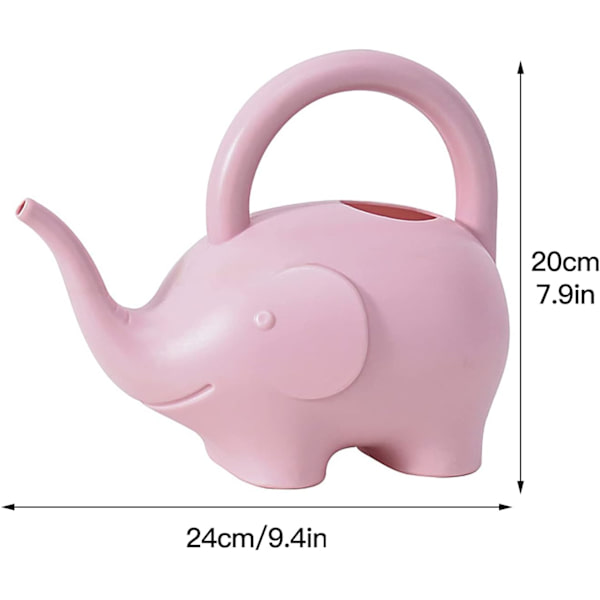 Pink Elephant Vandkande, 1 L Elefantformet Vandkande Potte Plastik Søde Dyre Vandkander til Blomsterplanter Sukkulenter Potteplanter
