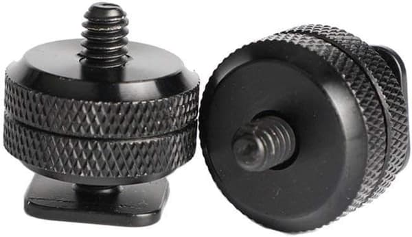 1/4 tommer hot shoe-monteringadapter stativskrue til DSLR-kamerarig (4 pakker)
