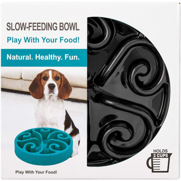 Slow food hundskål rolig matare förlängning stopp slow food skål giftfri anti-kvävning