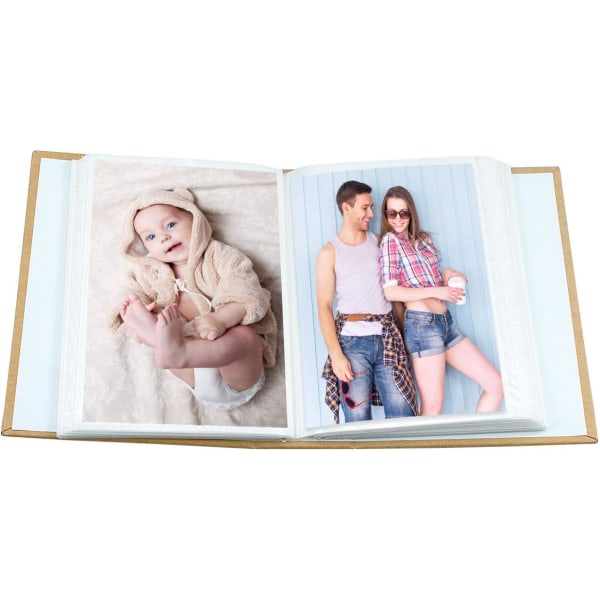 Fotoalbum, 50 sidor Slip In Holiday Picture Albums Holiday Memory Book för 100 bilder, 4 X 6 tum för sidor