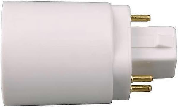 GX24Q LED lampeadapter til 4-benet E27 fatning 2 stk.