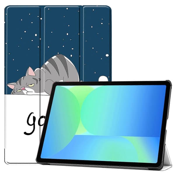 Til Samsung Galaxy Tab S10 FE/S9 FE Etui Mønsterprint Læder Stand Tablet Cover