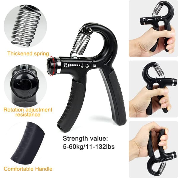 Greb Forstærker Underarms Forstærker Håndgreb Forstærker Kit - 5 Pak Justerbar Modstand
