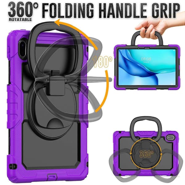 Til Huawei MatePad SE 11 Etui Ring Støtteben PC+Silikone Stødsikkert Tablet Cover