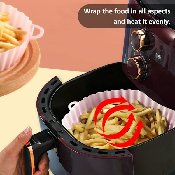 3-pak silikone stegeplade, 18 cm airfryer bageform