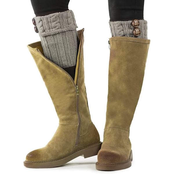 Leg Warmers for Women Long Crochet Knitted Boot Cuffs Warm Comfy