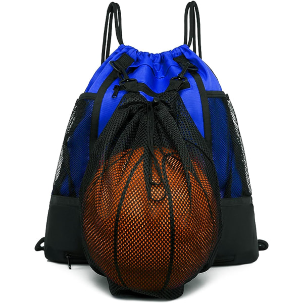 Boys and Girls Drawstring Soccer Bag Basketball Backpack, Men's Soccer Boot Bag Rope Kit Foldable Volleyball PE Bag Sports Bag