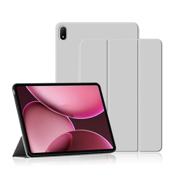 Fodral för Oppo Pad 4 Pro PU Läder TPU Baksida Trefaldigt Ställ Tablet Skydd